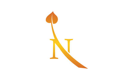 Modern letter N Logoのイラスト素材