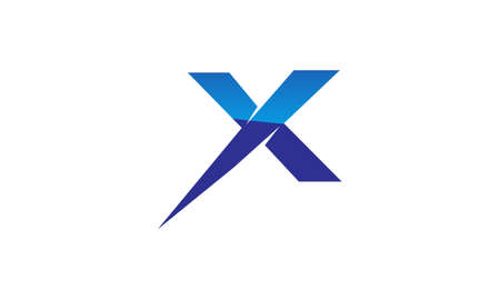 Letter X Modern Logoのイラスト素材