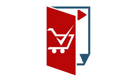Shop on line Affiliation Marketing Video Tutorialのイラスト素材