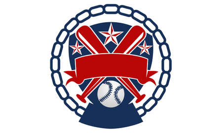 Softball Baseball Templateのイラスト素材