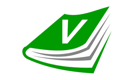 Book Initial Vのイラスト素材