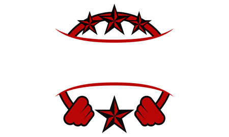 Fitness Stars Blank Templateのイラスト素材