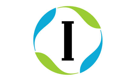 Green Project Solution Letter Iのイラスト素材