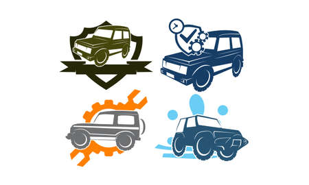 Adventure Car Set Collectionsのイラスト素材