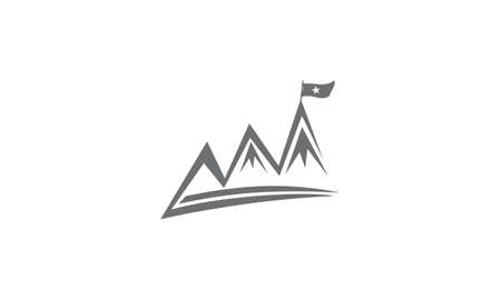 Mountain Flag Successのイラスト素材