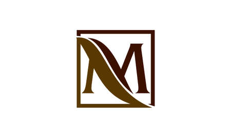 Letter M Leafのイラスト素材