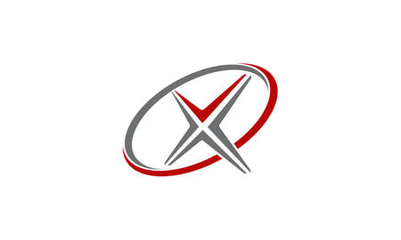 Letter X Modern vectorのイラスト素材