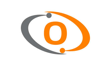 Capital letter O icon concept.のイラスト素材