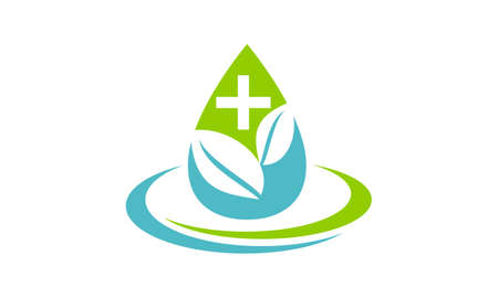 Leaf and Water Healthのイラスト素材