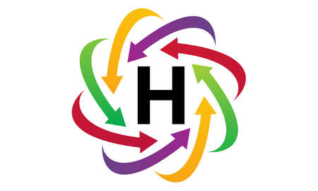 Online Marketing Business Distribution Hのイラスト素材