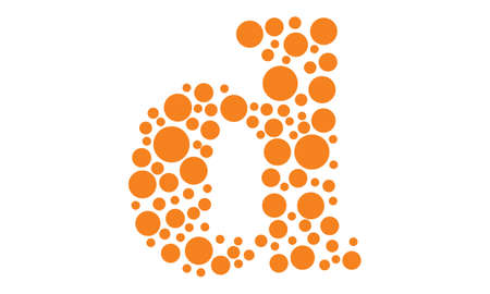 Letter D Particlesのイラスト素材