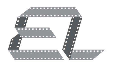 Initial E L Film Stripのイラスト素材