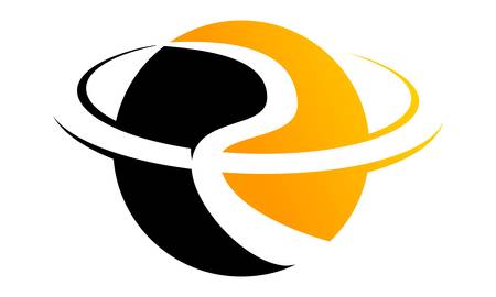 Modern Solution Letter Rのイラスト素材