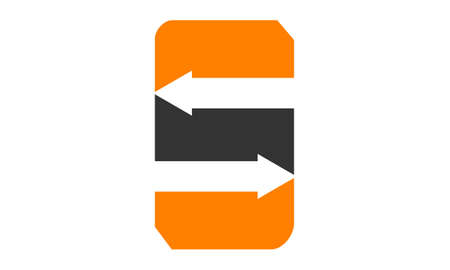 Letter S Digital Transferのイラスト素材