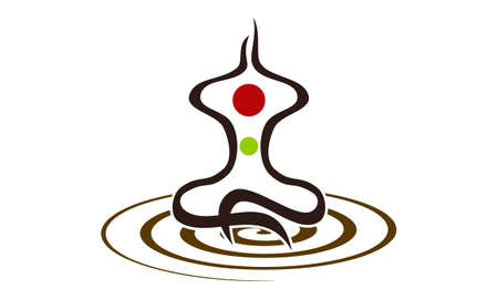 Yoga Health Center.のイラスト素材