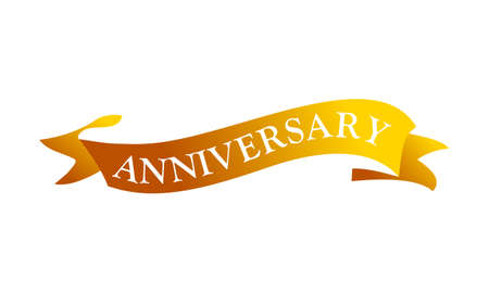 Ribbon Anniversary Template のイラスト素材