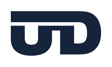 Modern Solution Letter U Dのイラスト素材