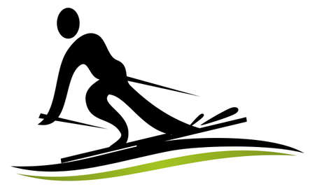 Ski  Design Template Vectorのイラスト素材