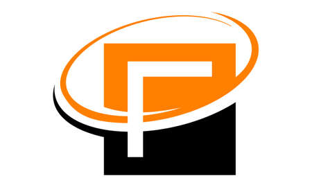 Modern Solution Letter Fのイラスト素材