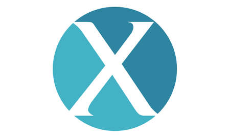 Modern Solution Letter Xのイラスト素材