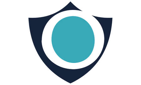 Modern Shield Letter Oのイラスト素材