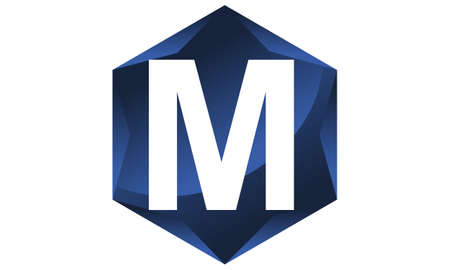 Modern Letter M vector illustration.のイラスト素材