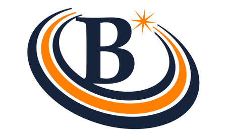 Modern Solution Letter Bのイラスト素材