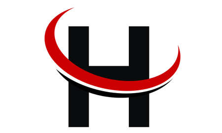 Modern icon Solution Letter Hのイラスト素材