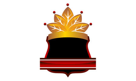 Shield Crown Leafのイラスト素材