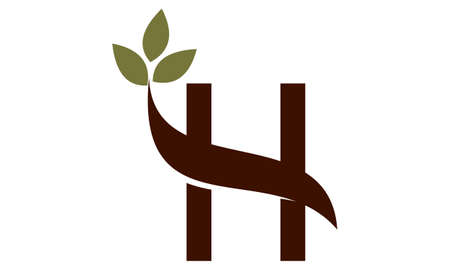 Letter H Modernのイラスト素材