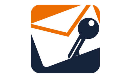 Email Protection logo concept design.のイラスト素材