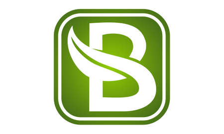 Letter B Leafのイラスト素材