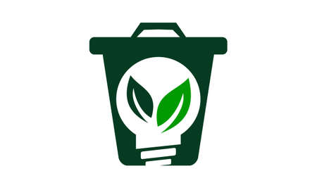 Waste Bag Solution logo Vector illustration.のイラスト素材
