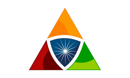 Triangle Security logo Vector illustration.のイラスト素材