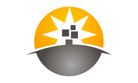 Digital Solution Template illustration good for logo.のイラスト素材