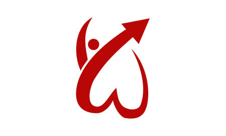 Love Your Body illustration good for logo.のイラスト素材