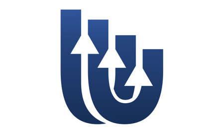 Arrow Up illustration good for logo.のイラスト素材