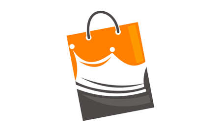 Shopping bag with Crown.のイラスト素材