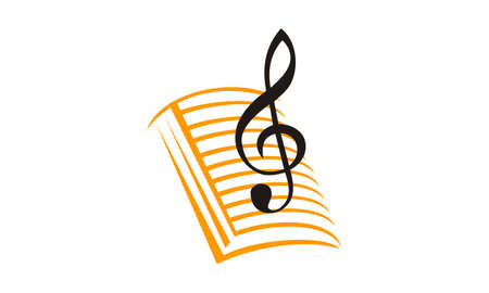 Music Education Logo Design Template Vectorのイラスト素材