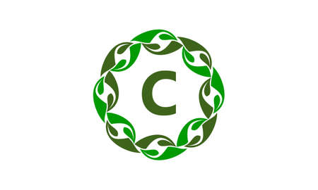 Emblem C in a circleのイラスト素材