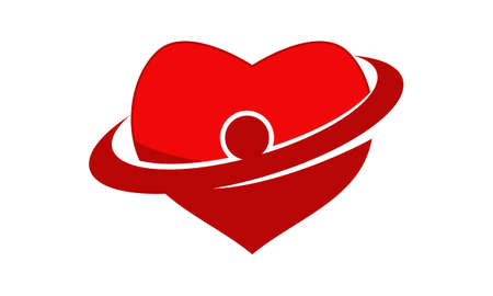 Heart Care Logo Design Template Vectorのイラスト素材