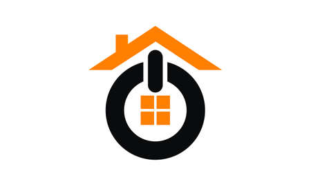 House ON Design Template Vectorのイラスト素材