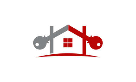 Home buy and sell icon on white background, vector illustration.のイラスト素材