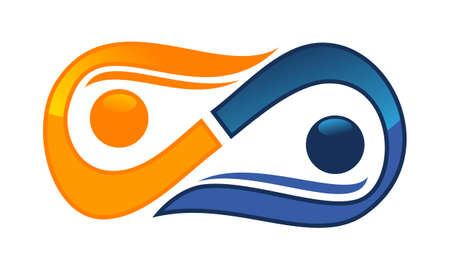 Coaching for Success icon logo vector illustration.