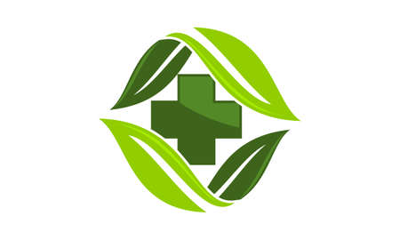 Herbal medicine Logo Design Template Vectorのイラスト素材