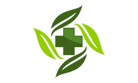 Herbal medicine Logo Design Template Vectorのイラスト素材