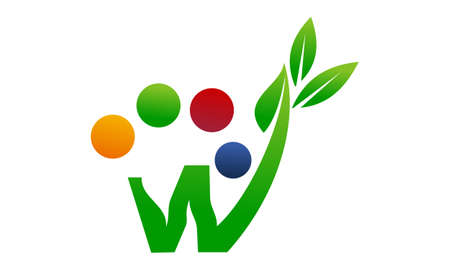 Nutritional Therapy Health Life icon logo vector illustration.のイラスト素材