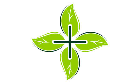 Alternative Medicine Healthy icon logo vector illustration.のイラスト素材