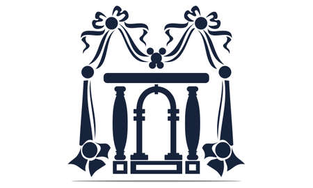 Hall Event Logo Design Template Vectorのイラスト素材