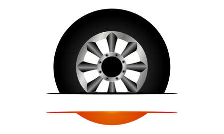 Fire Tire Emblem Templateのイラスト素材